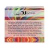 Jordana Klein Burst of Color Shabbat Candles Prayer Glass Cube (Hebrew