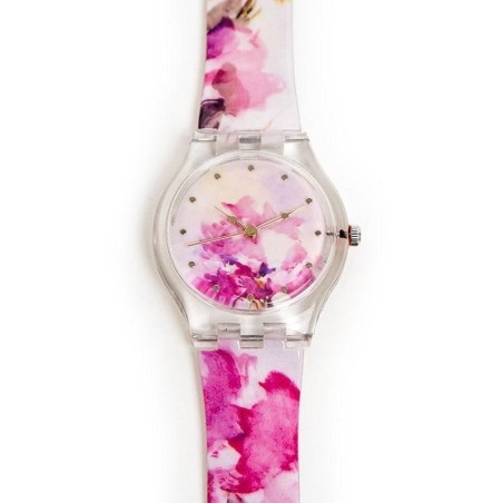 Women's Anna Ticho Pink Flowers Watch