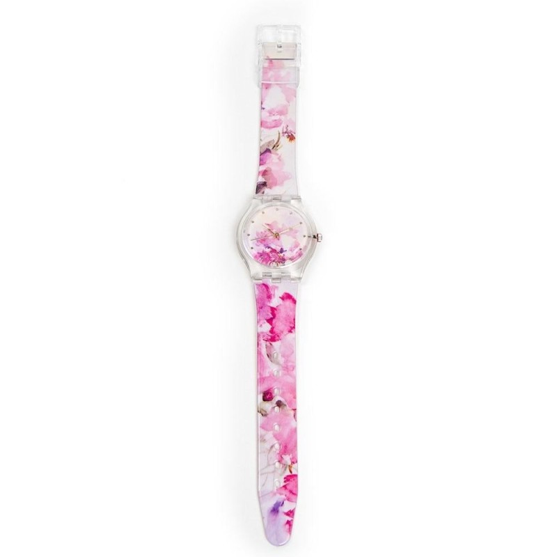 Women's Anna Ticho Pink Flowers Watch