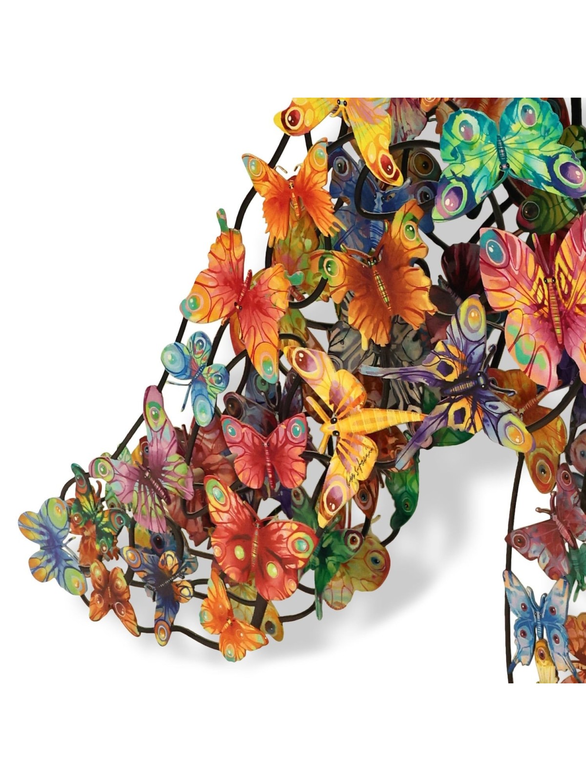 Elegance: David Gerstein Hand Painted Limited Edition Wall Sculpture