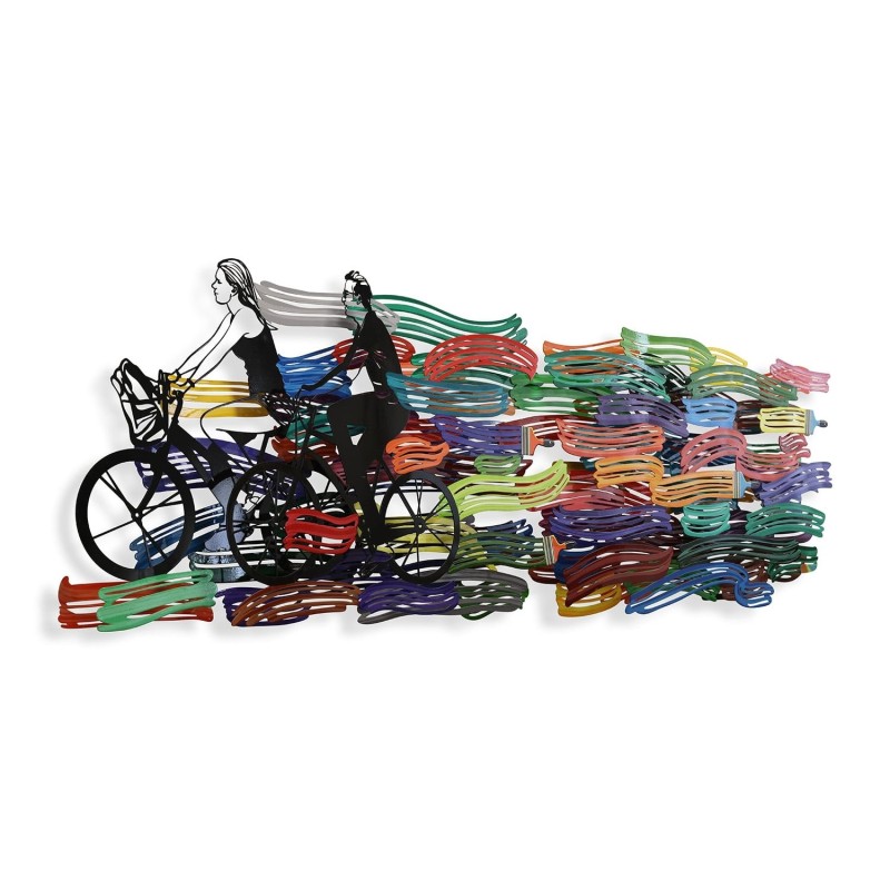 Happy Ride: David Gerstein Hand Painted Limited Edition Wall Sculpture