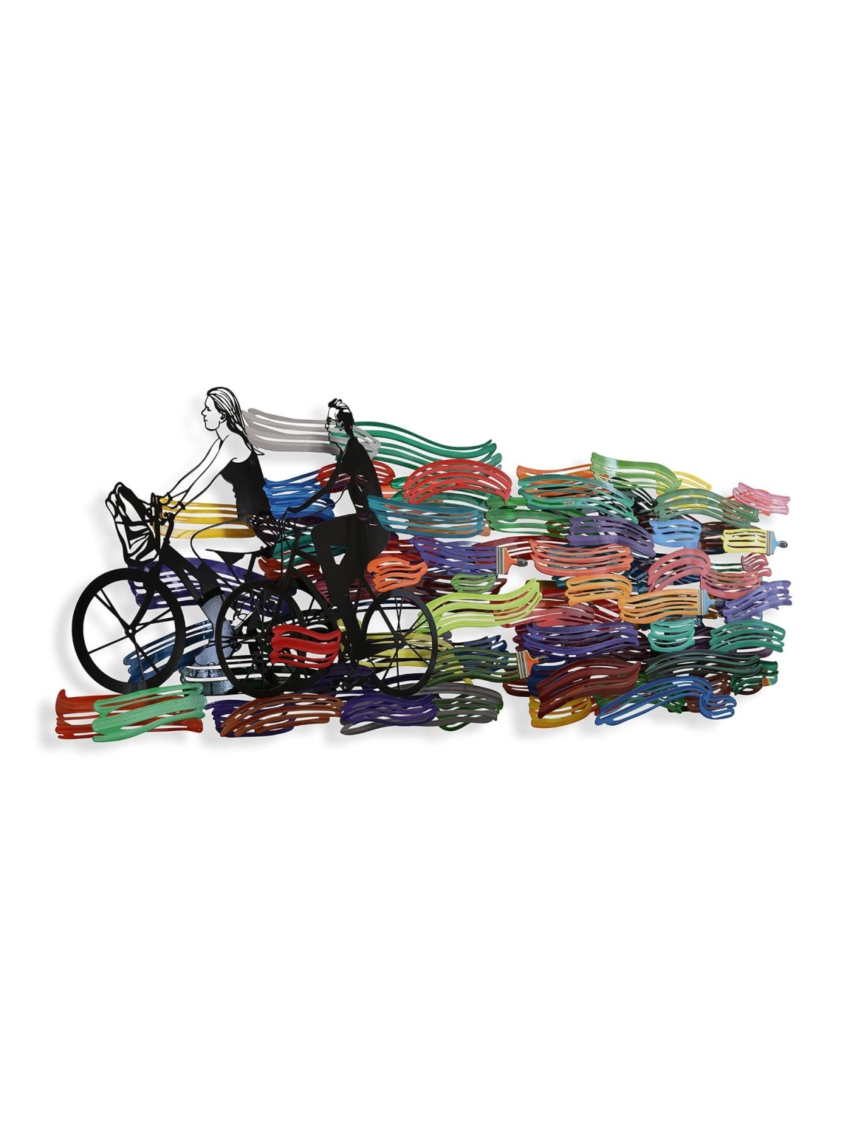 Happy Ride: David Gerstein Hand Painted Limited Edition Wall Sculpture