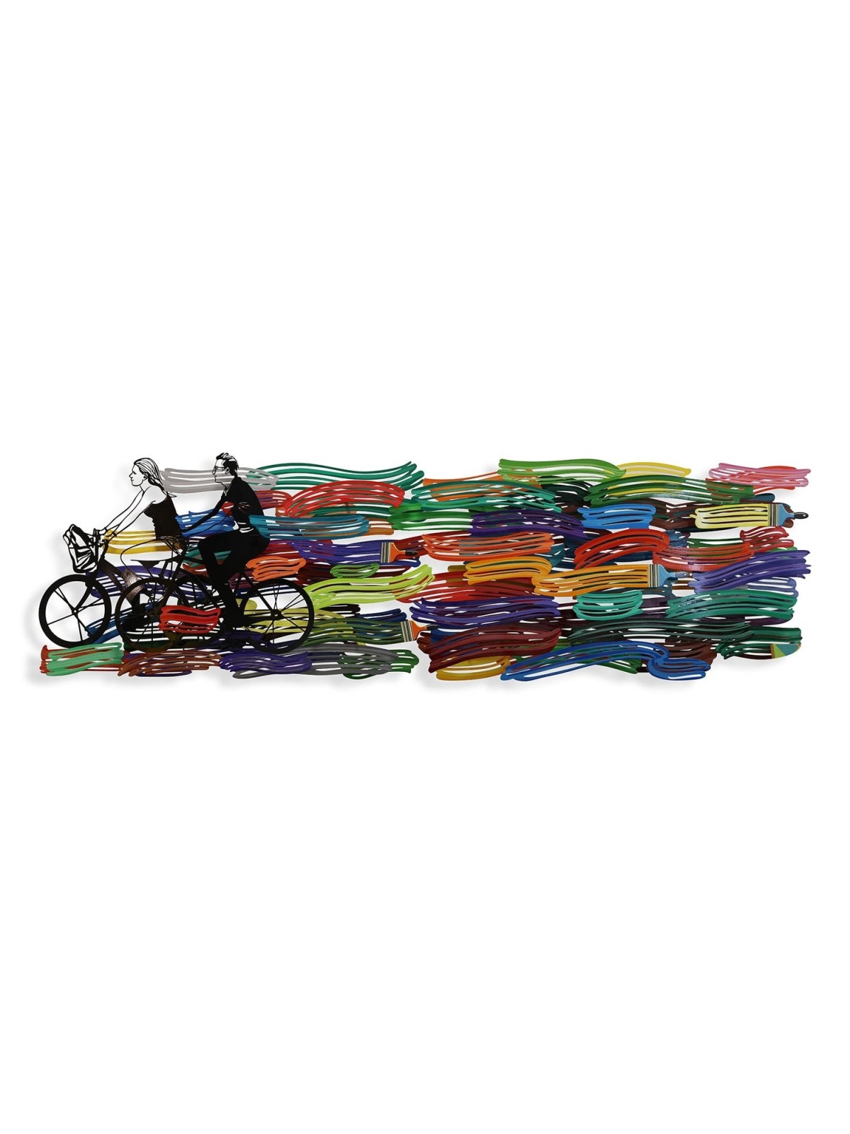 Happy Ride: David Gerstein Hand Painted Limited Edition Wall Sculpture