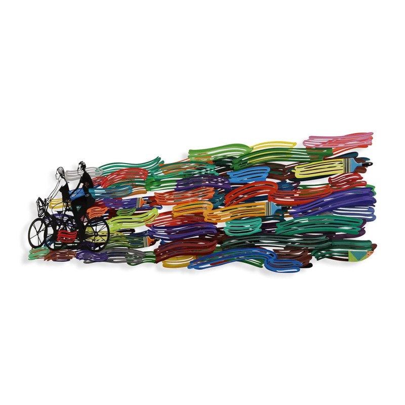 Happy Ride: David Gerstein Hand Painted Limited Edition Wall Sculpture