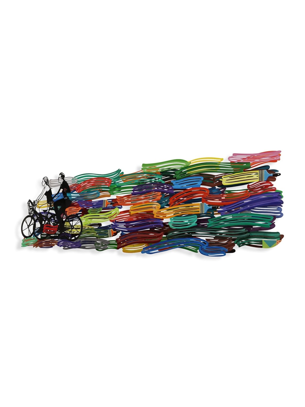 Happy Ride: David Gerstein Hand Painted Limited Edition Wall Sculpture