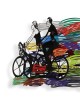 Happy Ride: David Gerstein Hand Painted Limited Edition Wall Sculpture