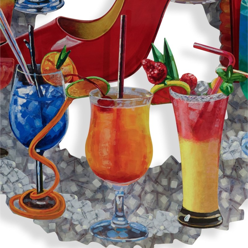 Ibiza Delight: David Gerstein Hand Painted Limited Edition Wall Sculpt