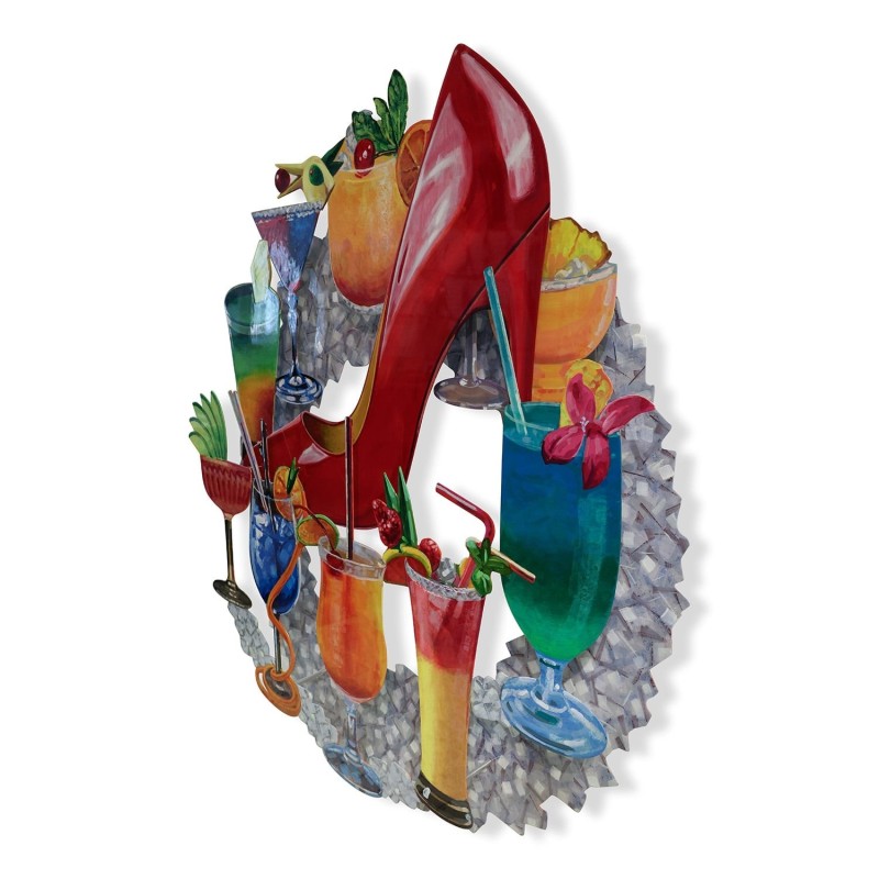 Ibiza Delight: David Gerstein Hand Painted Limited Edition Wall Sculpt