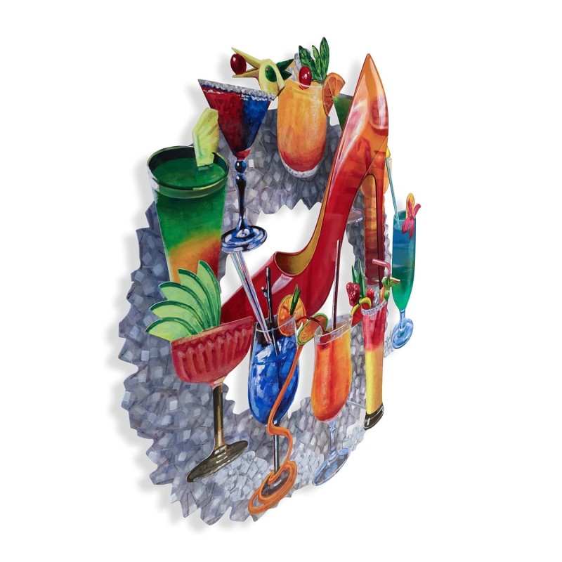 Ibiza Delight: David Gerstein Hand Painted Limited Edition Wall Sculpt