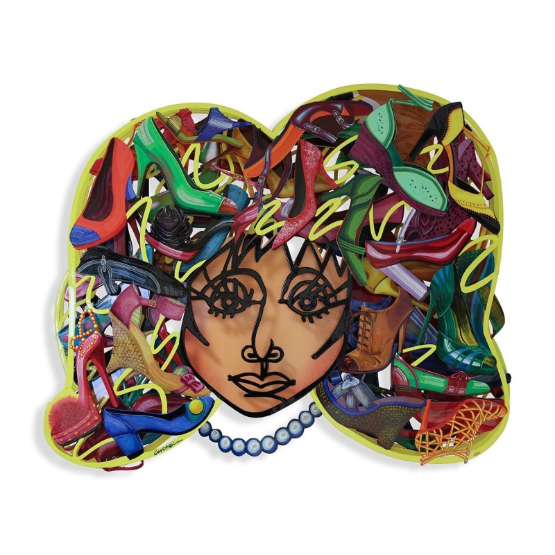 Shoemania: David Gerstein Hand Painted Limited Edition Wall Sculpture