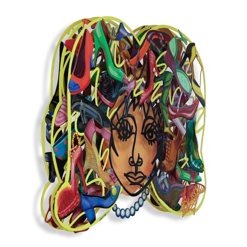 Shoemania: David Gerstein Hand Painted Limited Edition Wall Sculpture