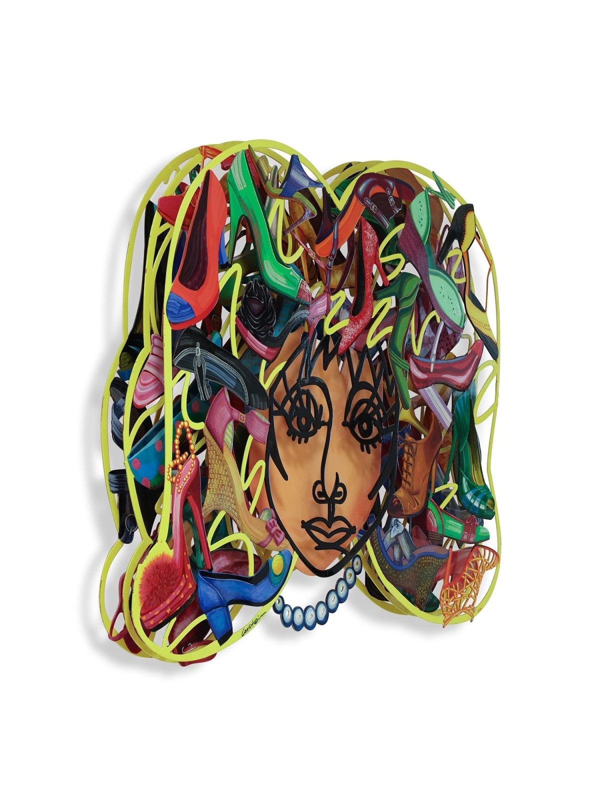 Shoemania: David Gerstein Hand Painted Limited Edition Wall Sculpture