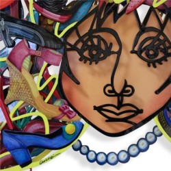 Shoemania: David Gerstein Hand Painted Limited Edition Wall Sculpture