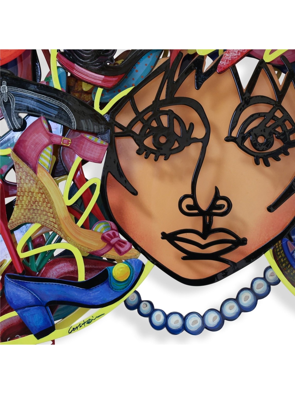 Shoemania: David Gerstein Hand Painted Limited Edition Wall Sculpture