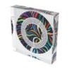 Jordana Klein Swirl Design Shabbat Candles Prayer Glassy Cube (Hebrew)