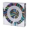 Jordana Klein Swirl Design Shabbat Candles Prayer Glassy Cube (Hebrew)