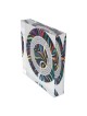 Jordana Klein Swirl Design Shabbat Candles Prayer Glassy Cube (Hebrew)
