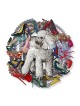 Ivory Poodle: David Gerstein Hand Painted Limited Edition Wall Sculptu