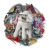 Ivory Poodle: David Gerstein Hand Painted Limited Edition Wall Sculptu