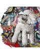 Ivory Poodle: David Gerstein Hand Painted Limited Edition Wall Sculptu