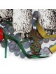 Ivory Poodle: David Gerstein Hand Painted Limited Edition Wall Sculptu