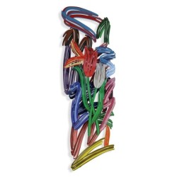 Tulips Brush Strokes: David Gerstein Hand Painted Limited Edition Wall