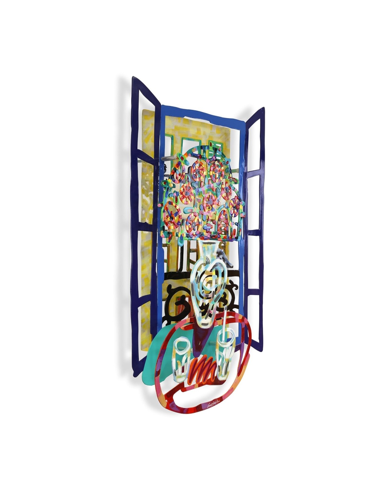 French Window: David Gerstein Hand Painted Limited Edition Wall Sculpt