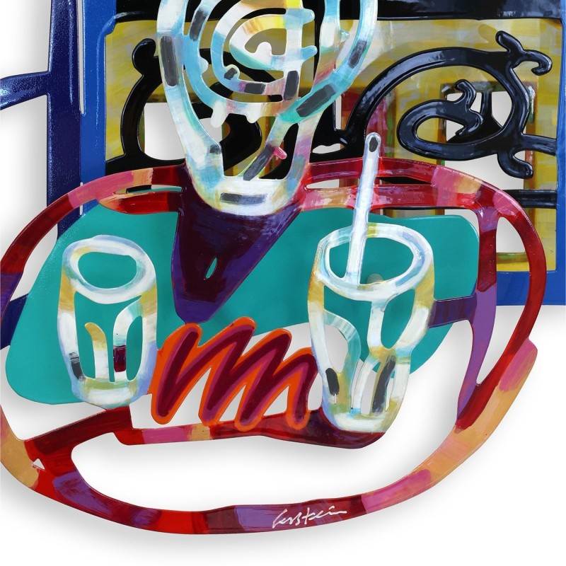 French Window: David Gerstein Hand Painted Limited Edition Wall Sculpt