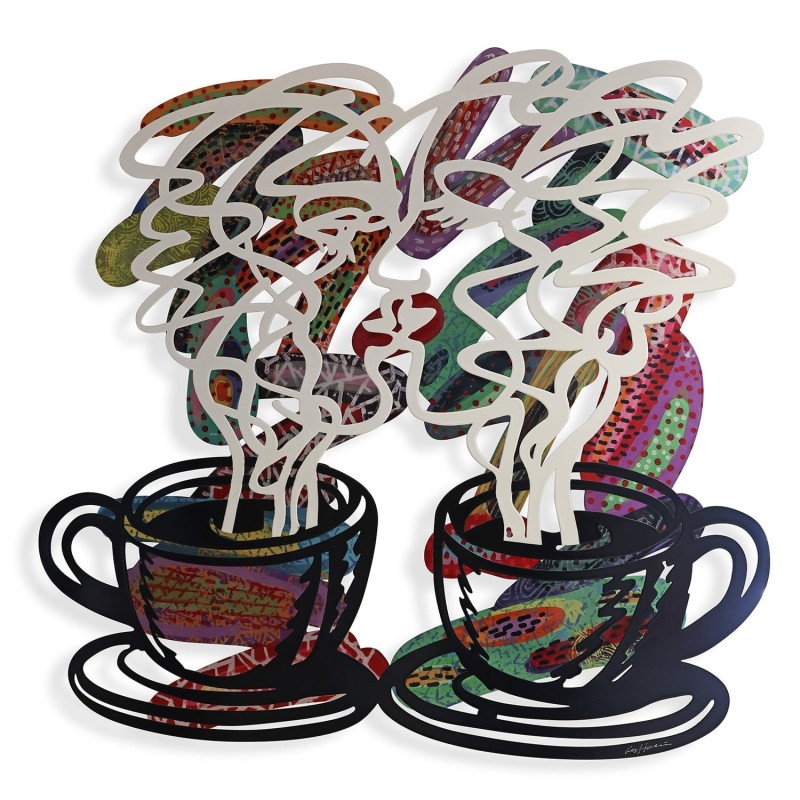 Kiss: David Gerstein Hand Painted Limited Edition Wall Sculpture