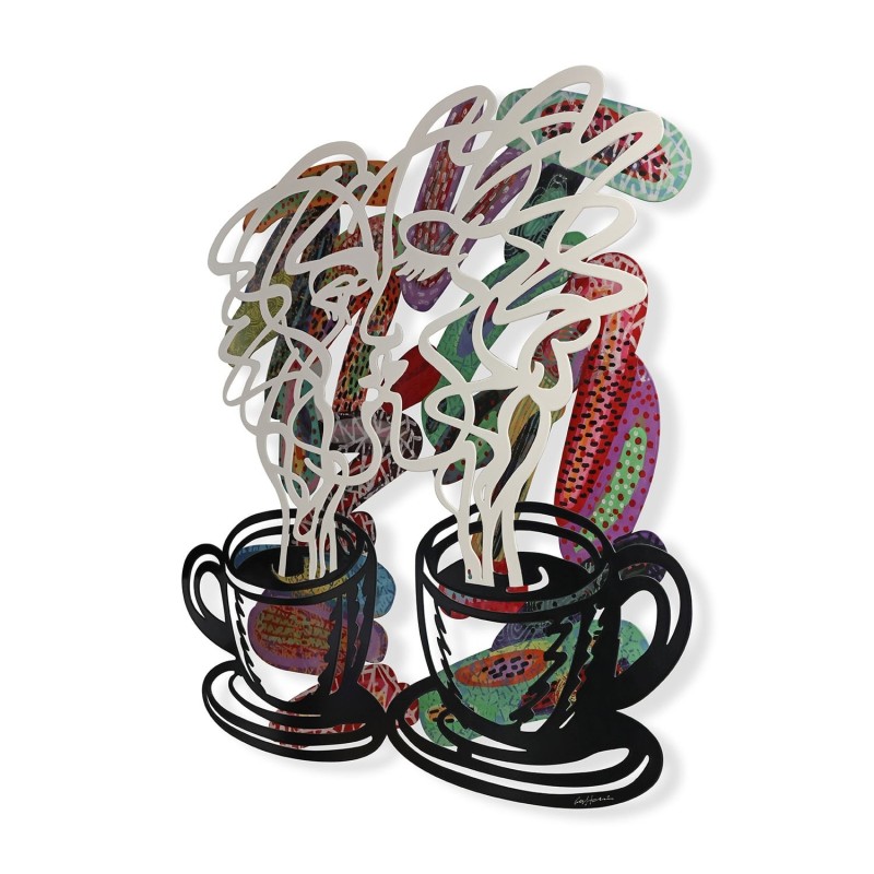 Kiss: David Gerstein Hand Painted Limited Edition Wall Sculpture