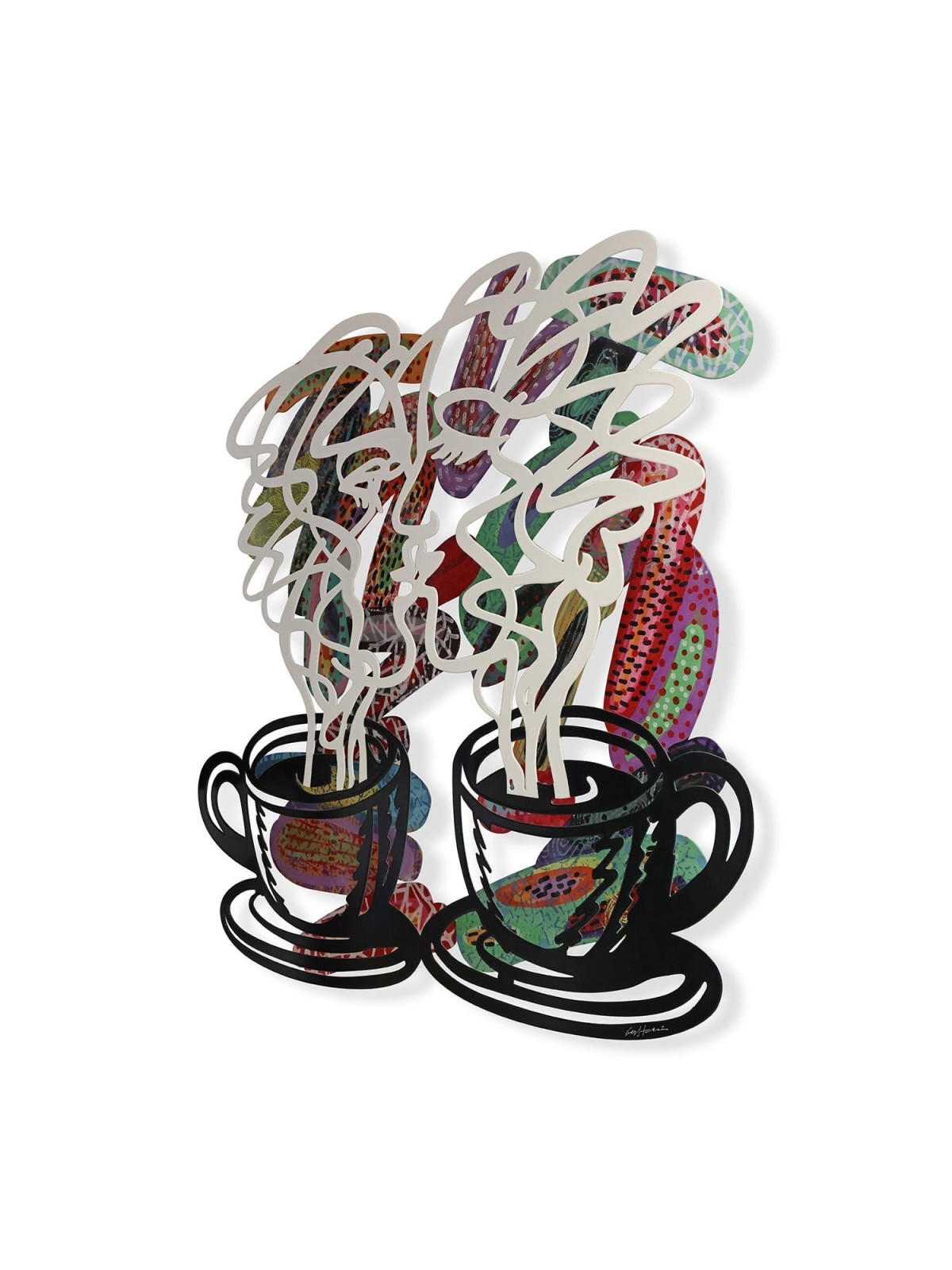 Kiss: David Gerstein Hand Painted Limited Edition Wall Sculpture