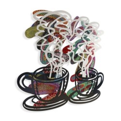 Kiss: David Gerstein Hand Painted Limited Edition Wall Sculpture