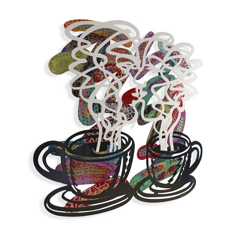 Kiss: David Gerstein Hand Painted Limited Edition Wall Sculpture