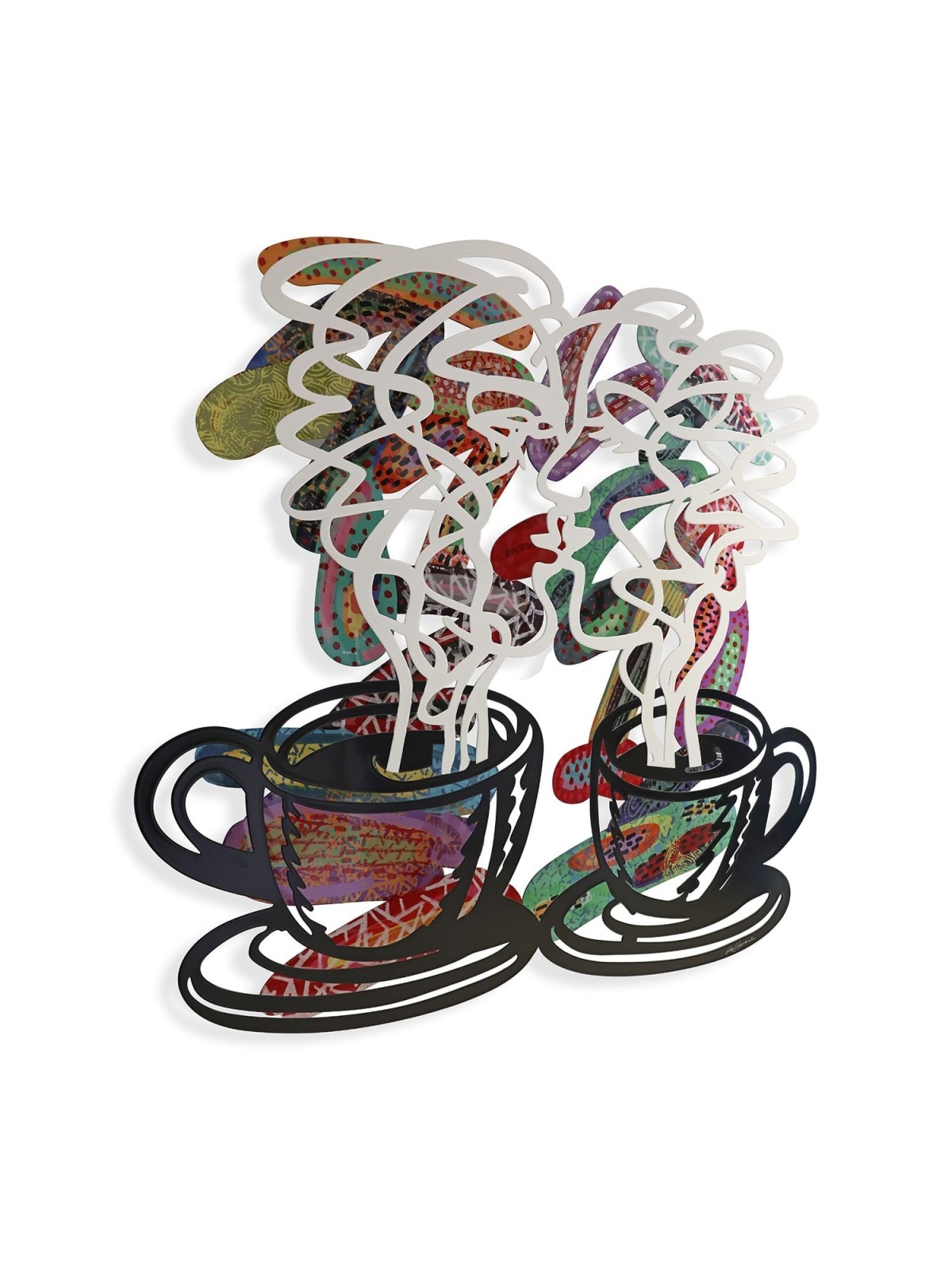 Kiss: David Gerstein Hand Painted Limited Edition Wall Sculpture