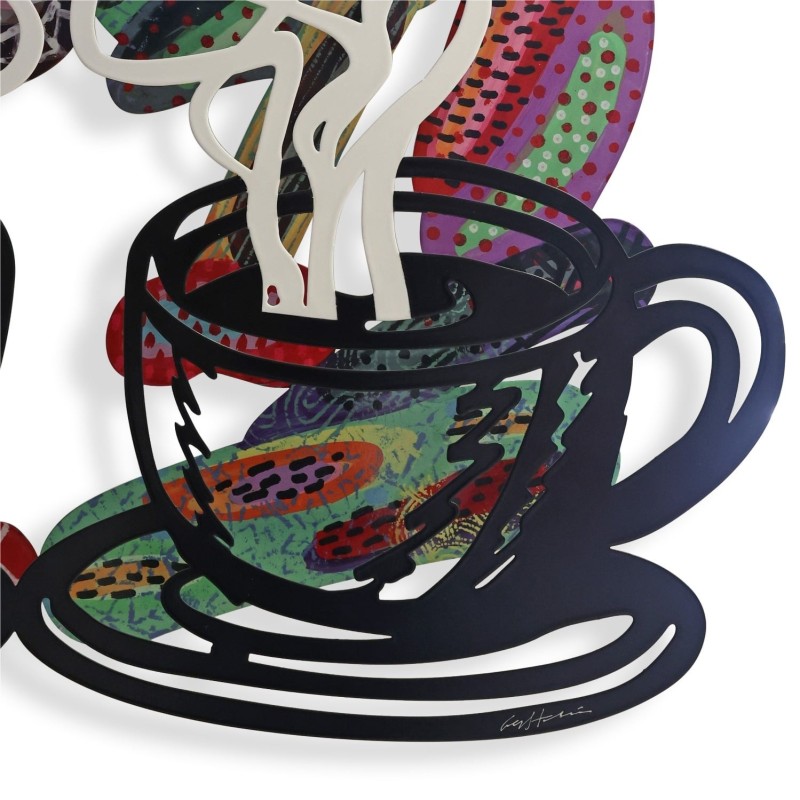 Kiss: David Gerstein Hand Painted Limited Edition Wall Sculpture