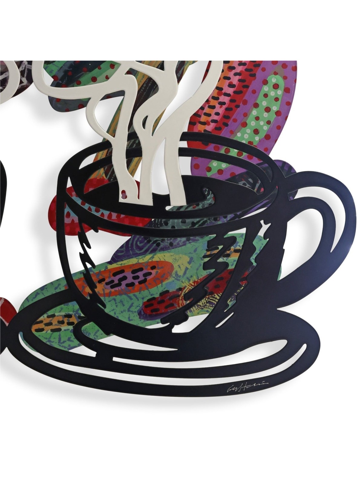 Kiss: David Gerstein Hand Painted Limited Edition Wall Sculpture