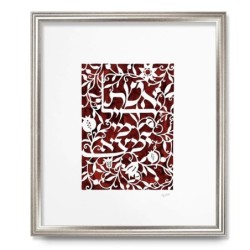 Floral Woman of Valor Laser-Cut Paper by David Fisher