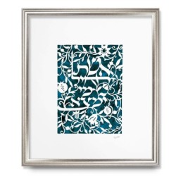 Floral Woman of Valor Laser-Cut Paper by David Fisher