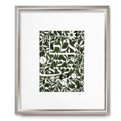 Floral Woman of Valor Laser-Cut Paper by David Fisher