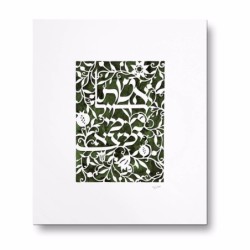 Floral Woman of Valor Laser-Cut Paper by David Fisher