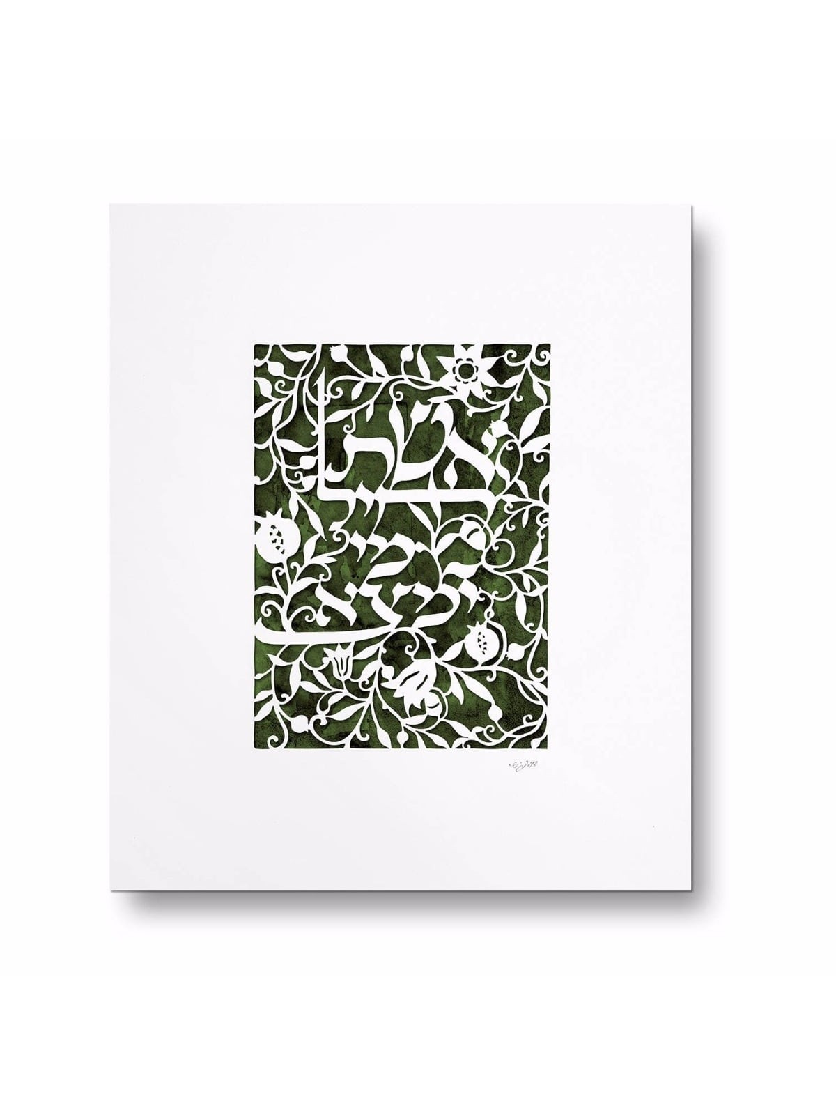 Floral Woman of Valor Laser-Cut Paper by David Fisher