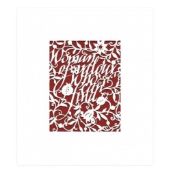 Woman of Valor in English Laser-Cut Paper Wall Art by David Fisher (Co