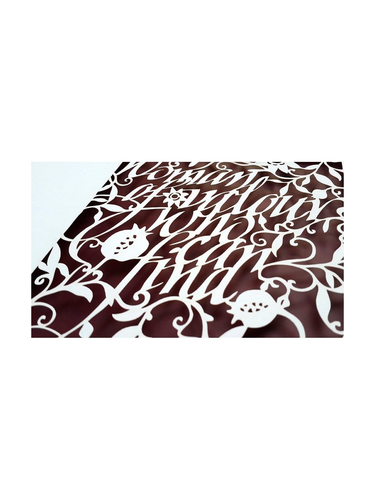 Woman of Valor in English Laser-Cut Paper Wall Art by David Fisher (Co