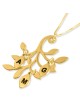 24K Gold Plated Mother's English/Hebrew Personalized Family Tree Neckl