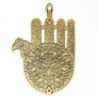 Hamsa based on Synagogue Lamp Decoration. Morocco. Early 20th Century