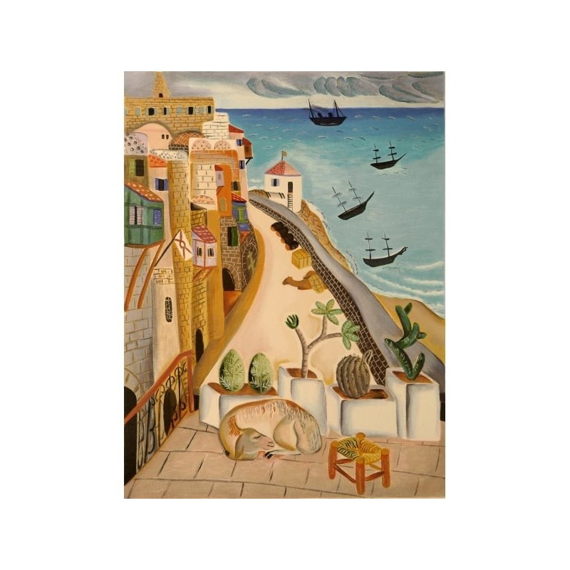 Reuven Rubin - Port of Old Jaffa (Limited Edition Original Serigraph)