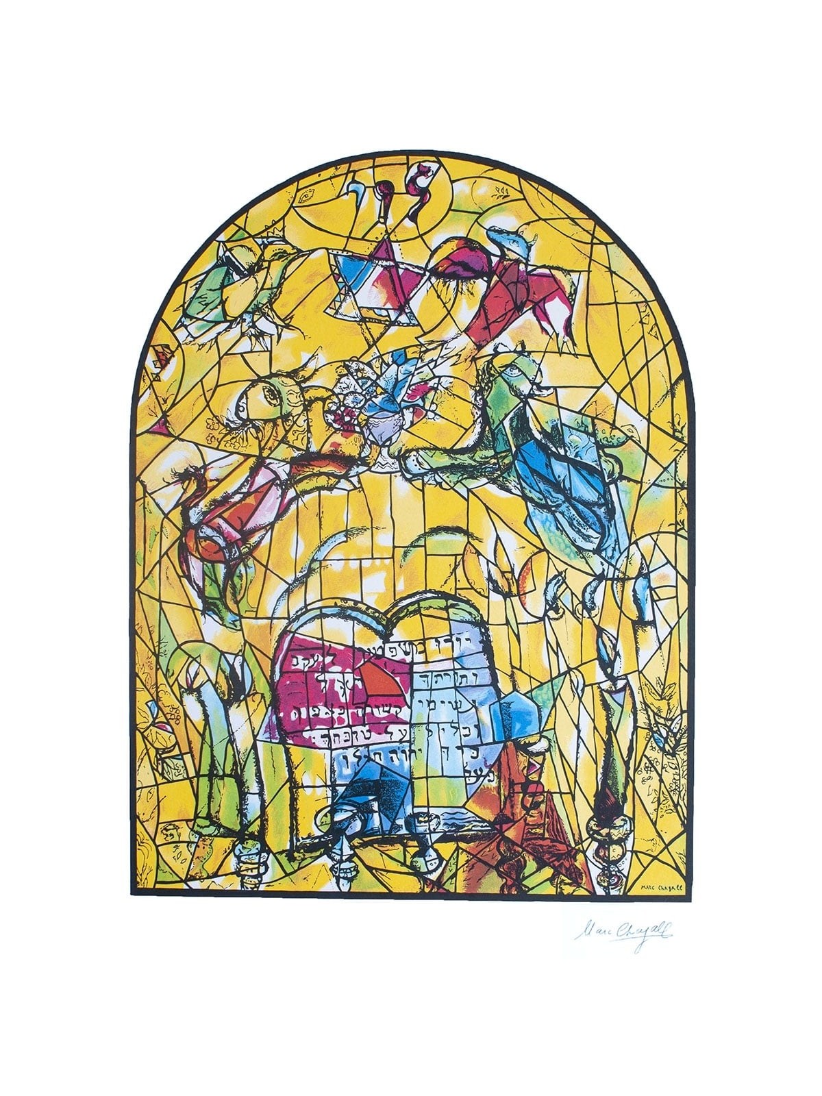 Limited Edition Numbered Marc Chagall Serigraph - The Twelve Tribes -