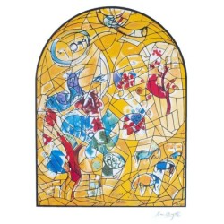 Limited Edition Numbered Marc Chagall Serigraph The Twelve Tribes Jose