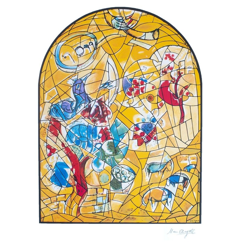 Limited Edition Numbered Marc Chagall Serigraph The Twelve Tribes Jose