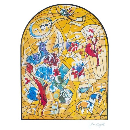 Limited Edition Numbered Marc Chagall Serigraph The Twelve Tribes Jose